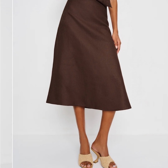NWT Ivy Linen Skirt Reformation - Picture 3 of 3